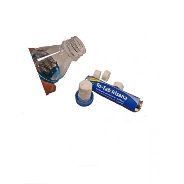 Toallitas comprimidas To-Tab Irisana. 500 unidades individuales de 22x24 cm.