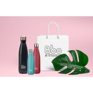 Botella termo Bbo Irisana con funda de neopreno. Acero... 2