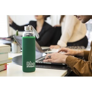 Bbo Irisana reusable bottle, borosilicate with neoprene... 2