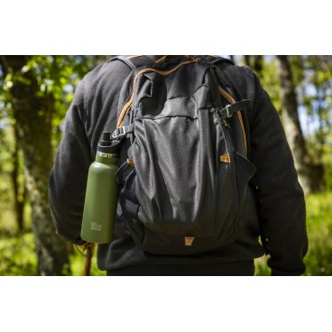 Borraccia termica Bbo Irisana con tappo in bambù. Acciaio inossidabile, 500 ml.