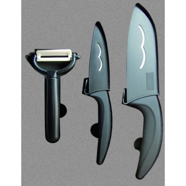 Ceramic knife case and Irisana peeler