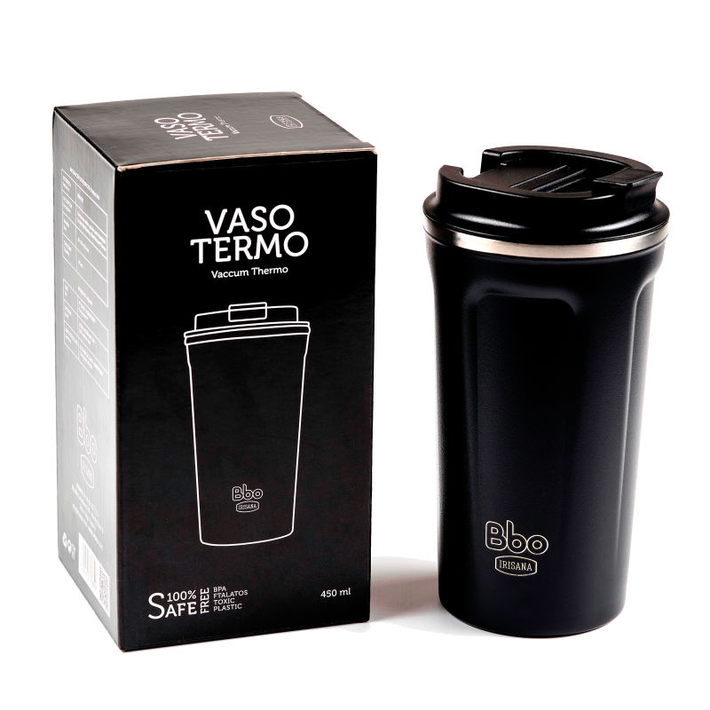 Bicchiere thermos Bbo Irisana. Acciaio inossidabile, 450 ml.