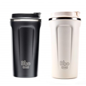 Vaso termo Bbo Irisana. Acero inoxidable, 450 ml.