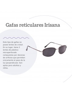 Gafas reticulares Irisana de metal 2