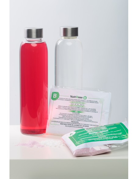 Fertilizante en polvo hidropónico. Nutribase A+B. Altamente soluble.