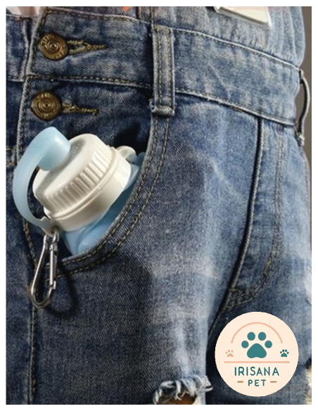 ZéroPis. Bouteille pliable. Des promenades sans traces, gardant votre environnement propre