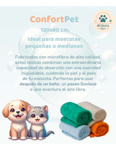 ConfortPet. Toalla de microfibra para... ConfortPet. Toalla de microfibra para...