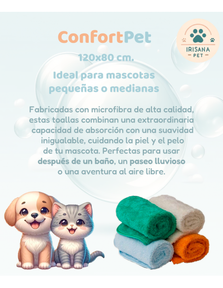 ConfortPet. Microfiber towel for pets. 120x80 cm