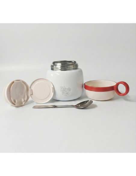 Termo para alimentos BBO de acero inoxidable 316 con cuchara