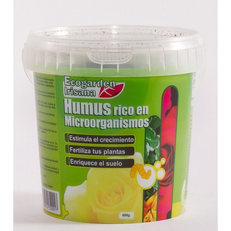 Humus de lombriz, 600 gr. Ecogarden Irisana.